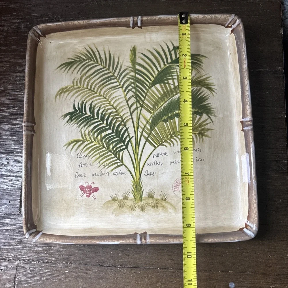 Dario Farrucci Hand Crafted Hand Painted Martinique Tabletops 9.5